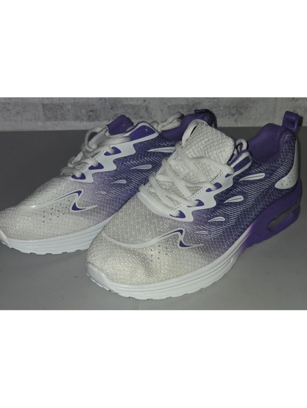 Purple & White Sneakers Size EU 43 US 11.5 Women